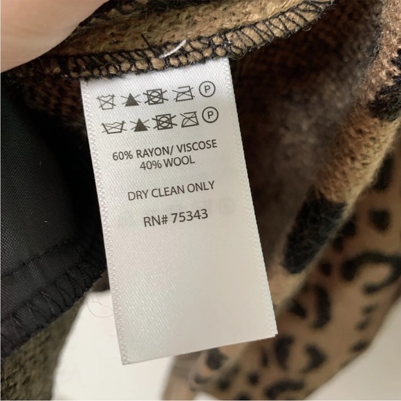 Rachel Zoe Leopard cardigan/coat - Picture 7 of 10